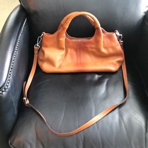 Carmel leather purse. Never used.